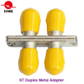 St Duplex Metal Standard Fiber Optic Adapter